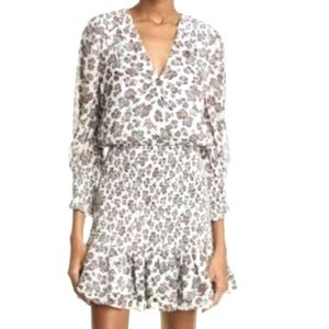 NWT Veronica Beard Multicolor Floral Darrah Smocked Mini Dress - Sz 12